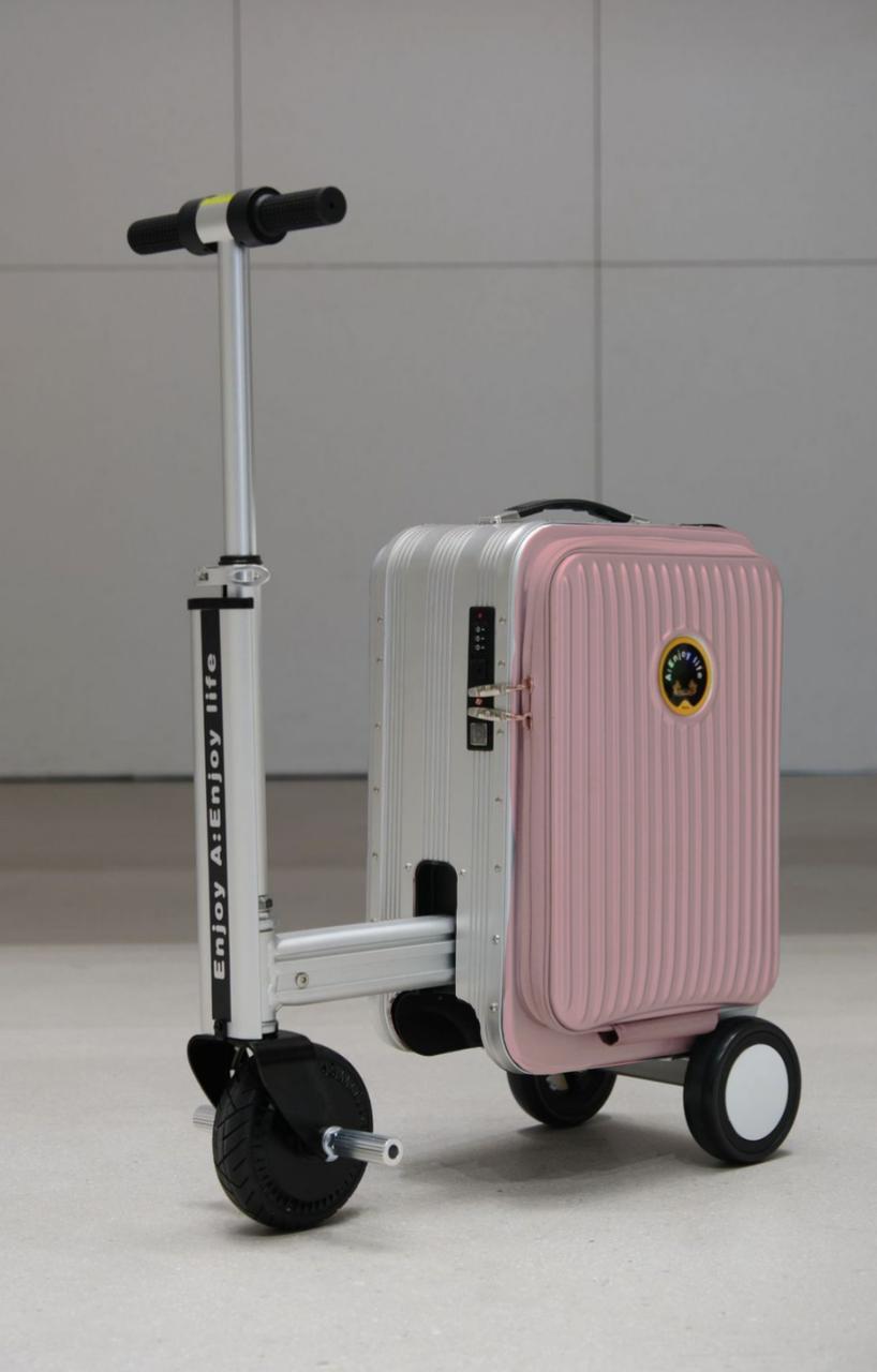 Trottinette-Koffer (rosa)